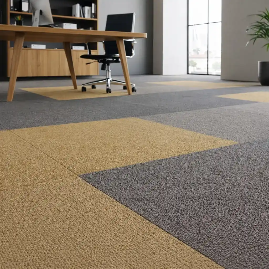 Moquetas Poliamida Baldosas de Moqueta Gris Perla New | Premium | Fácil Limpieza e Instalación
